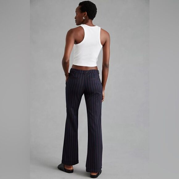 Anthropologie Low-Rise Flare Pants size 14 - Picture 4 of 5